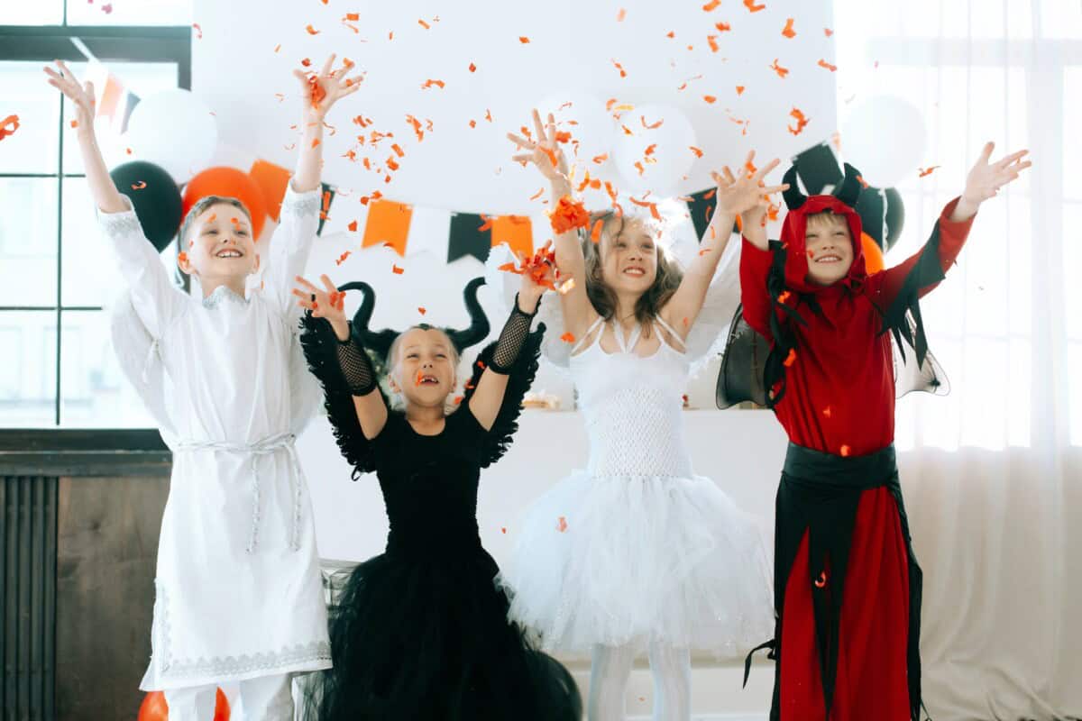 Halloween fancy dress - group shot