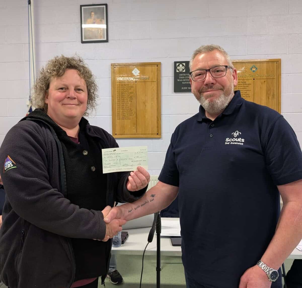 2nd Swanwick Scouts Support Turner Farm with Generous Donation